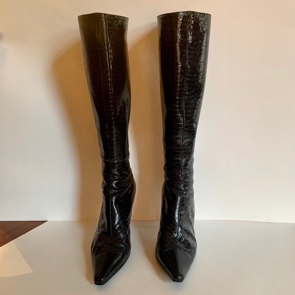 Amazing Croc print Jimmy Choo boots